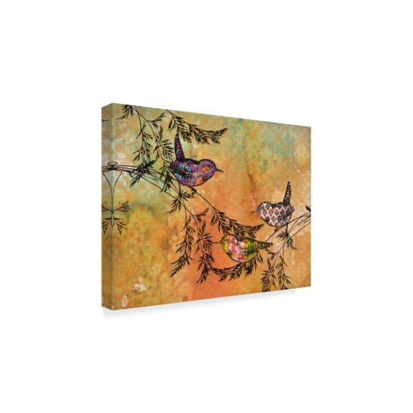 Jean Plout 'Pattern Birds' Canvas Art,24x32